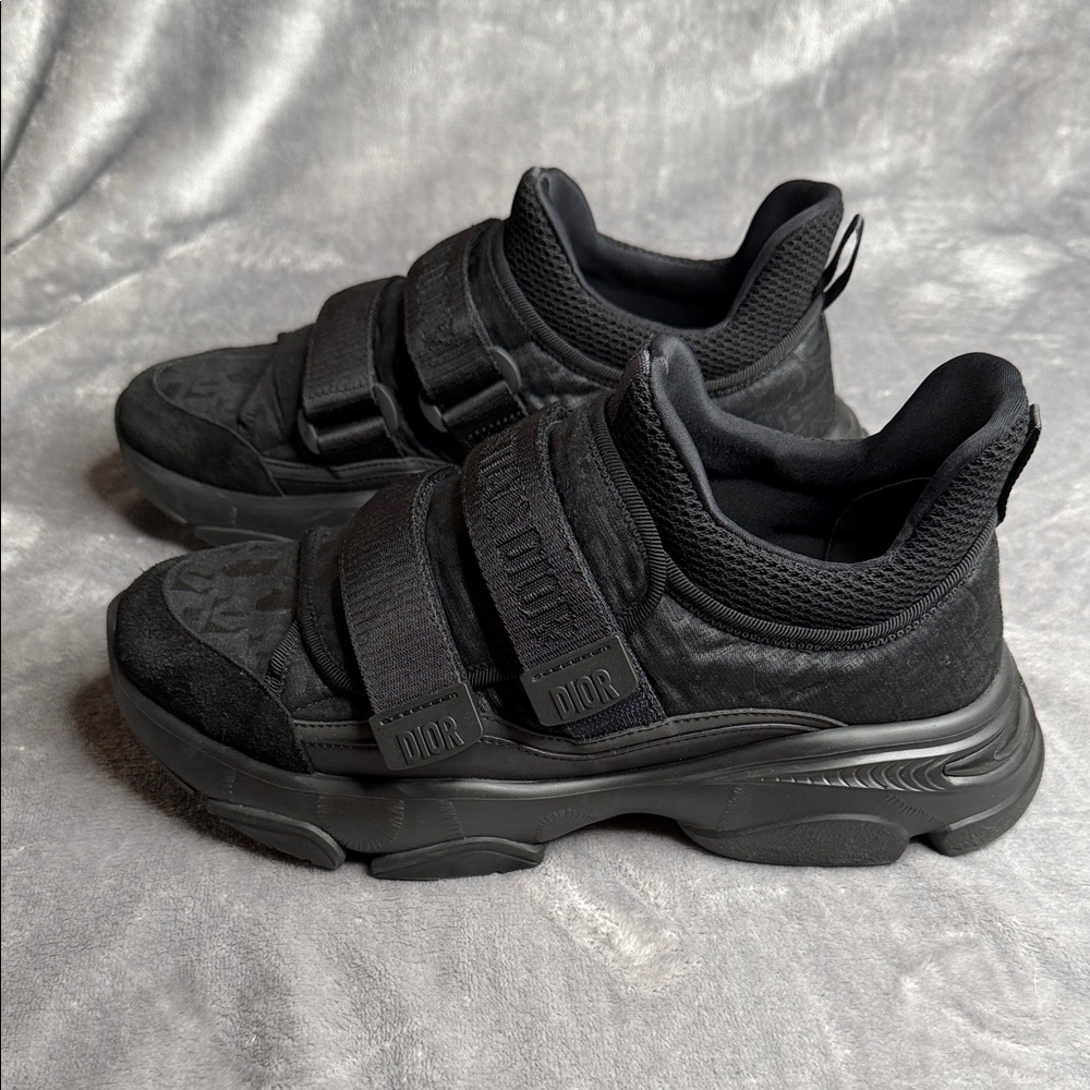 Dior Monochrome Velcro Sneakers